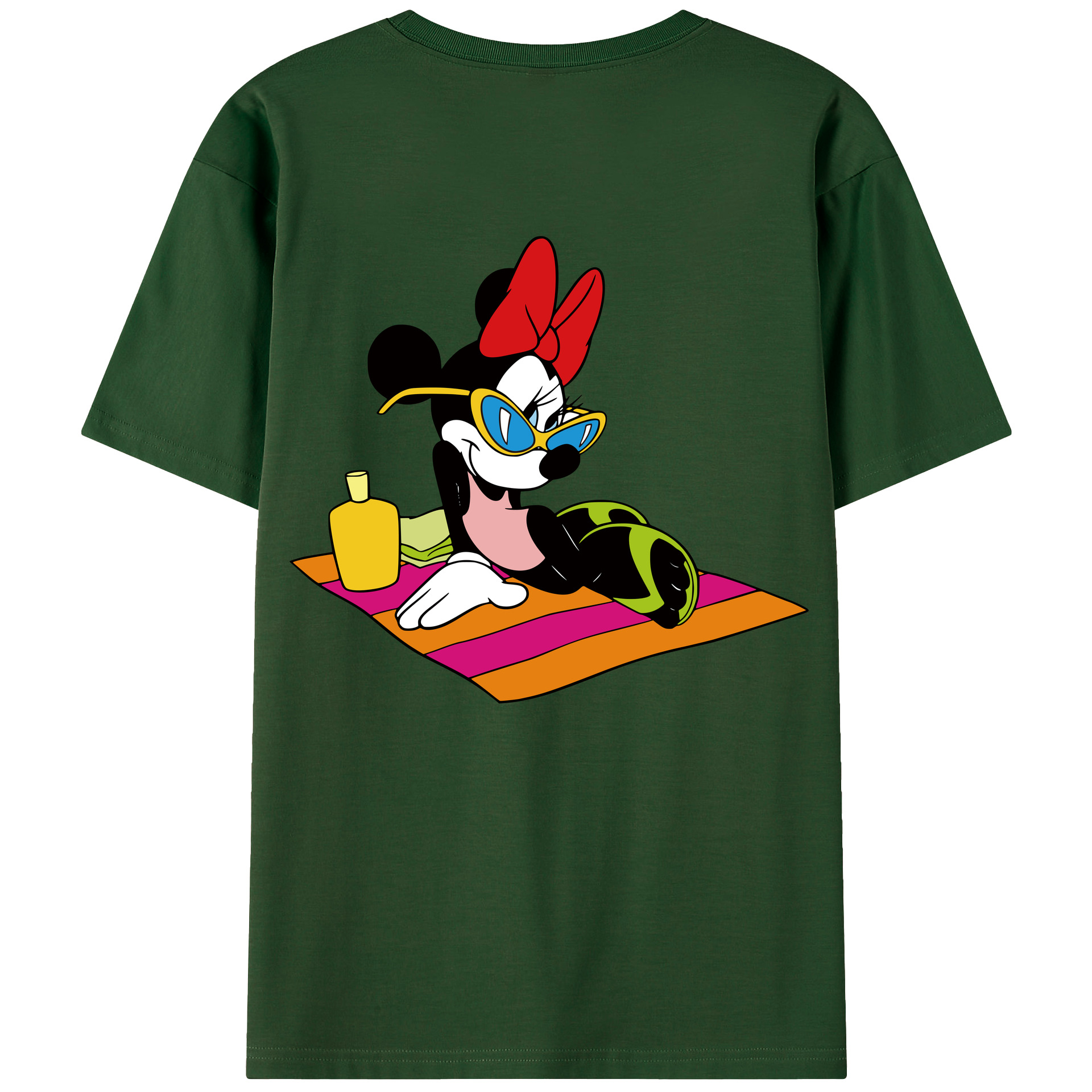 （画像用） ミッキーマウス Mickey Mouse 綿100％半袖Tシャツ（背面プリント）